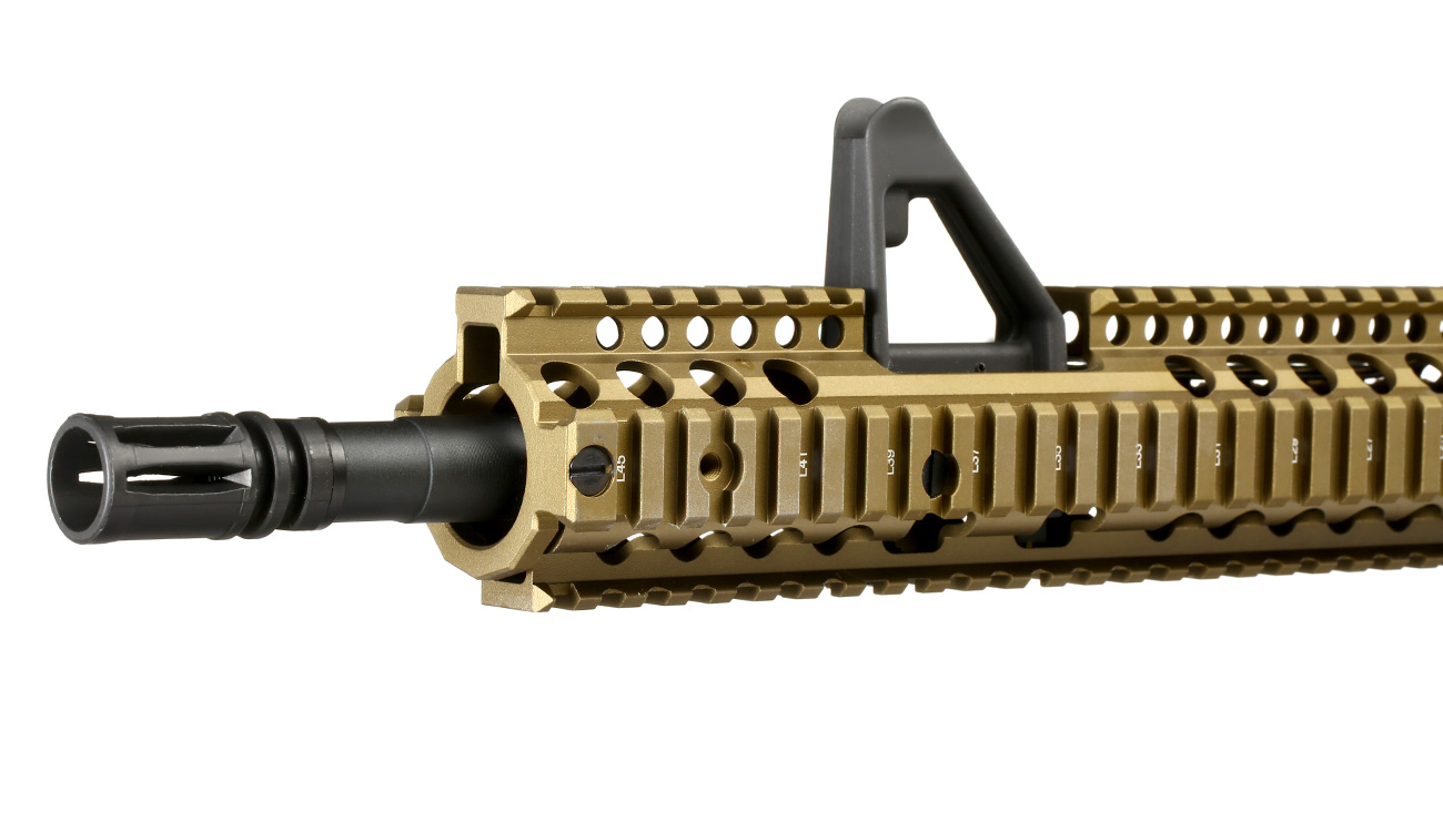 King Arms / EMG Daniel Defense M4A1 RIS II FSP Vollmetall Gas-Blow-Back 6mm BB Dark Earth Bild 6