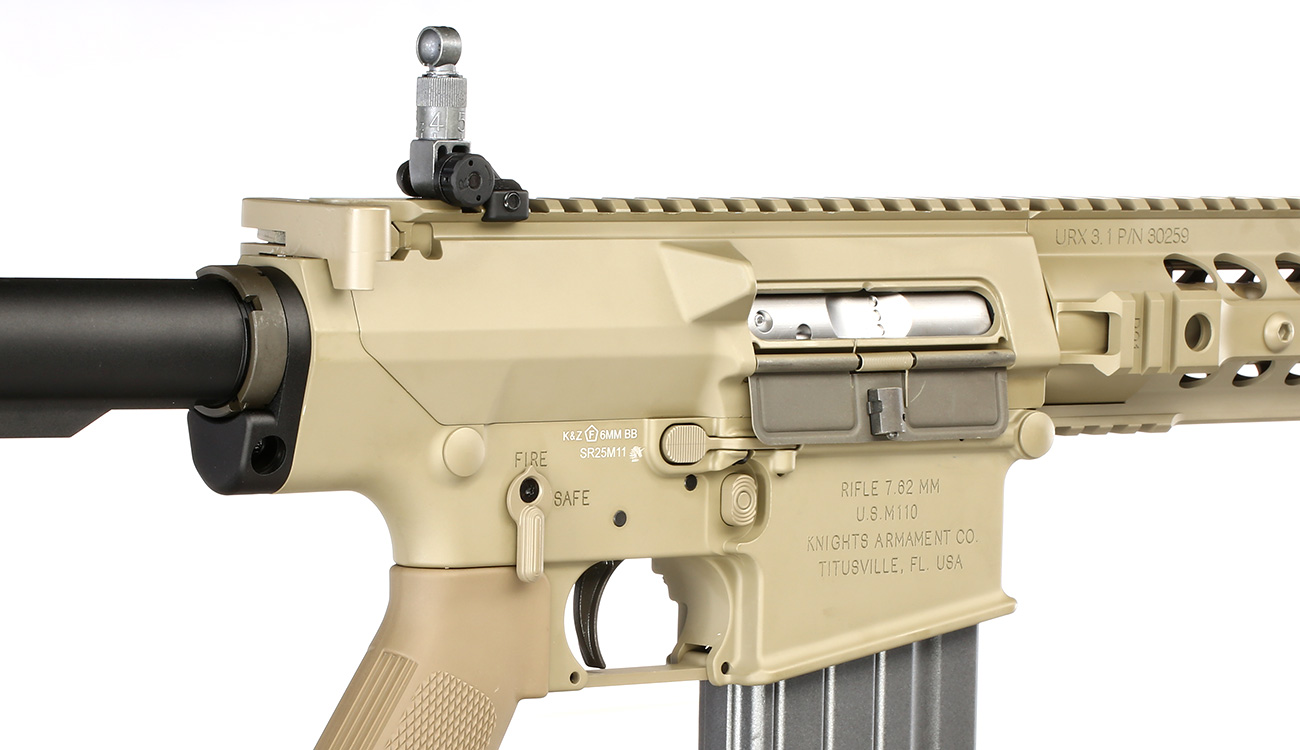 VFC KAC SR25 M110K1 ECC Enhanced Combat Carbine Vollmetall Gas-Blow-Back 6mm BB Tan Bild 8