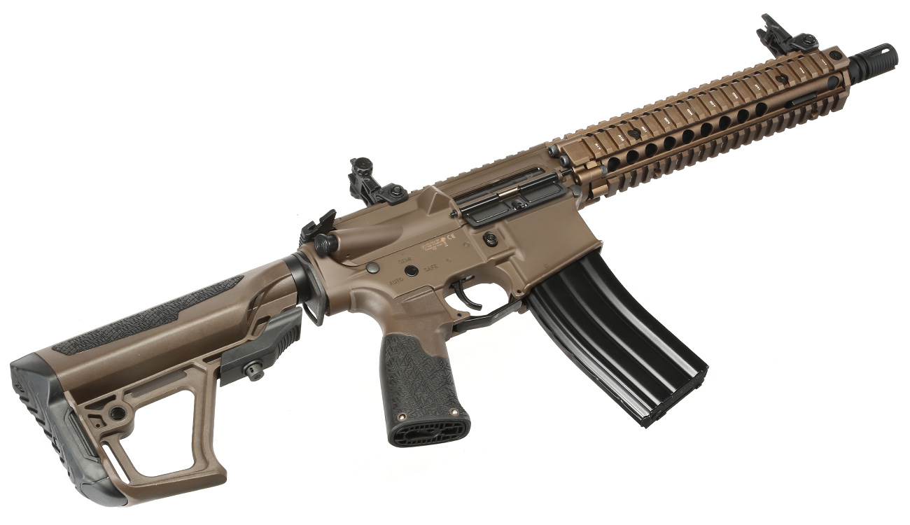 ICS / EMG Daniel Defense MK18 Vollmetall SSS-Mosfet 3.0 S-AEG 6mm BB coyote Bild 4