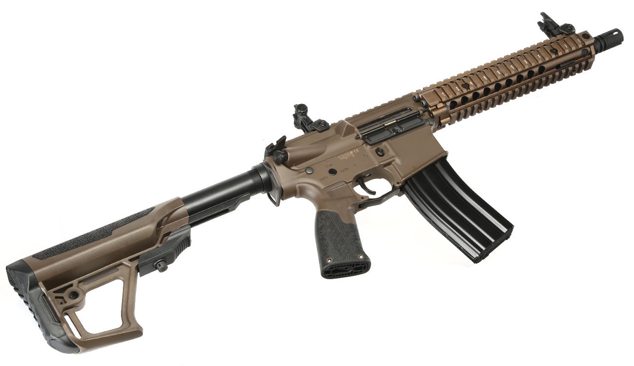 ICS / EMG Daniel Defense MK18 Vollmetall SSS-Mosfet 3.0 S-AEG 6mm BB coyote Bild 5