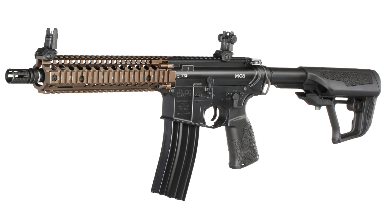 ICS / EMG Daniel Defense MK18 Vollmetall SSS-Mosfet 3.0 S-AEG 6mm BB Dualtone