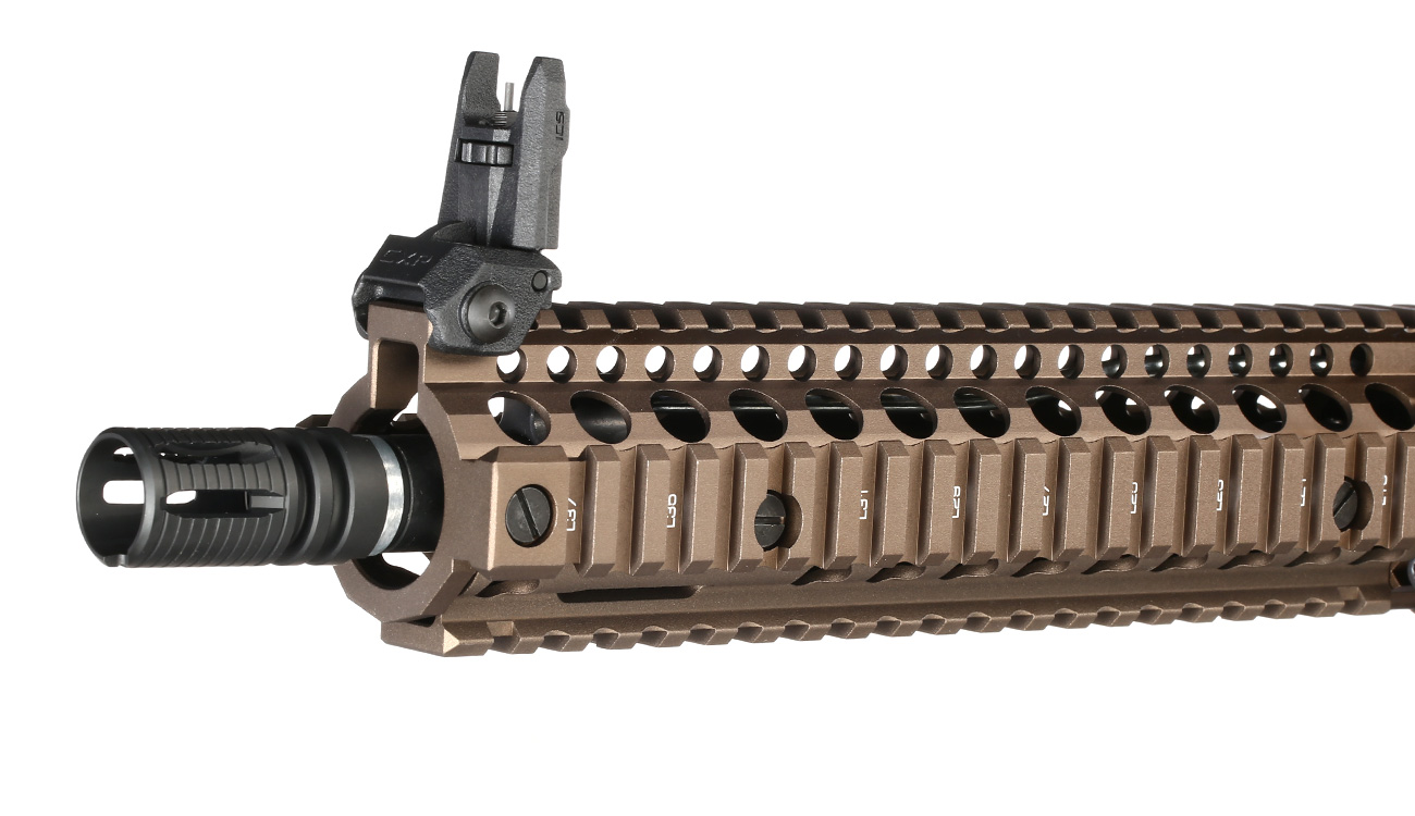 ICS / EMG Daniel Defense MK18 Vollmetall SSS-Mosfet 3.0 S-AEG 6mm BB Dualtone Bild 6