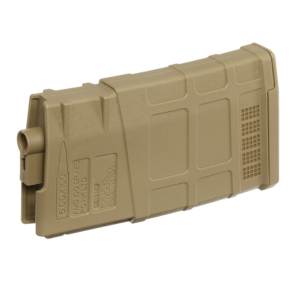 Ares AR-308M / SR-25 AMAG Magazin Mid-Cap 130 Schuss Dark Earth