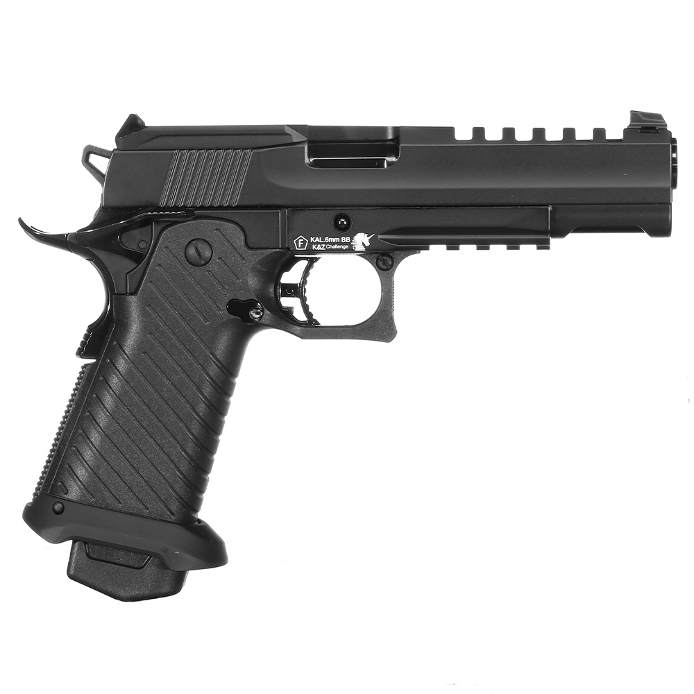 ICS BLE Hi-Capa Challenger m. Metallschlitten GBB 6mm BB schwarz Bild 3