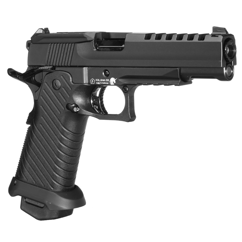 ICS BLE Hi-Capa Challenger m. Metallschlitten GBB 6mm BB schwarz Bild 7