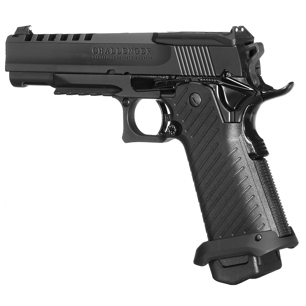 ICS BLE Hi-Capa Challenger m. Metallschlitten GBB 6mm BB schwarz Bild 8