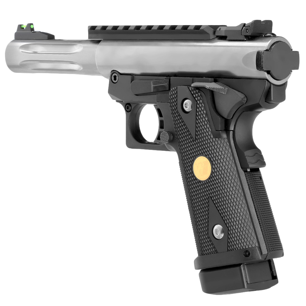 Wei-ETech Galaxy Hi-Capa 5.1 K-Frame Premium Metallschlitten GBB 6mm BB schwarz / silber - Short-Version Bild 8