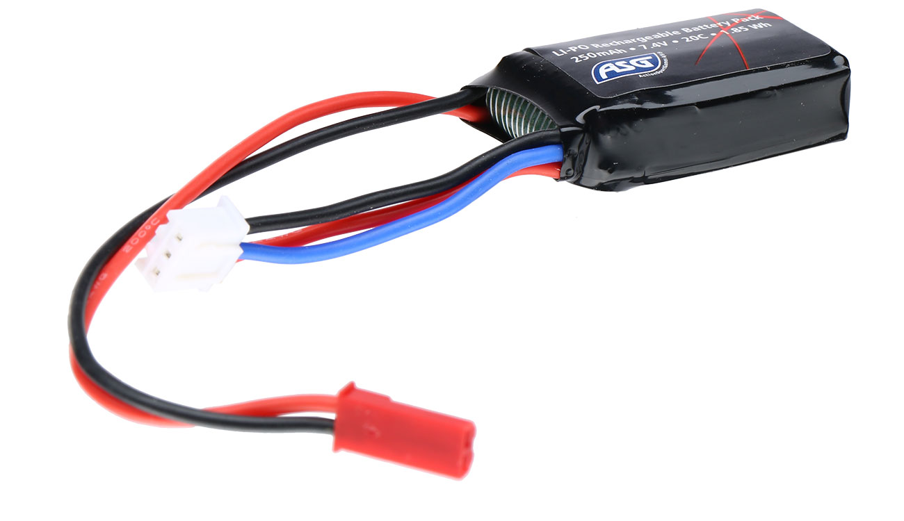 ASG LiPo Akku 7,4V 250mAh 20C f. Airsoftmodelle mit HPA Systeme