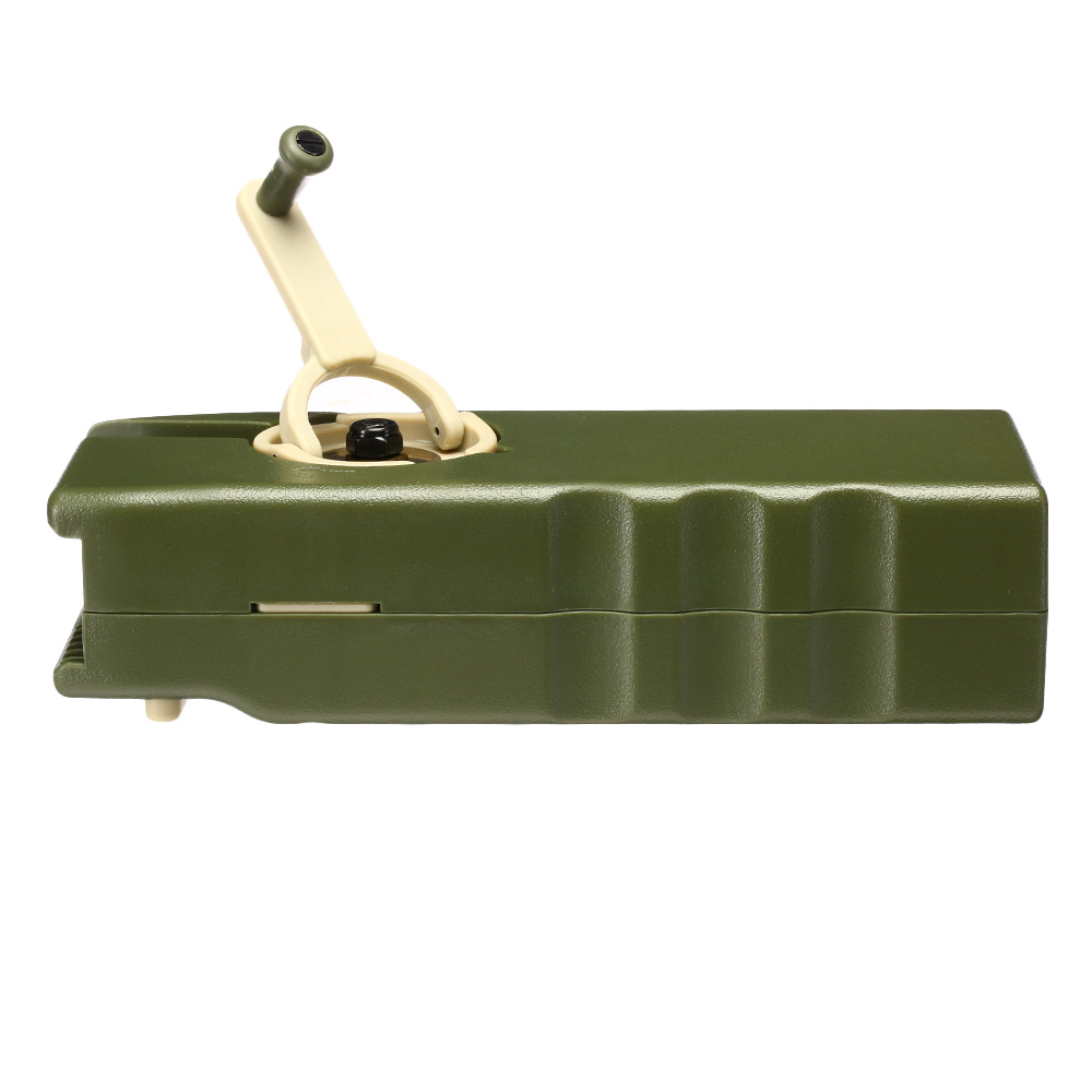EMG / Odin Innovations M12 Sidewinder Speedloader mit Sound Buffer f. M4 AEG / S-AEG Magazin oliv Bild 1