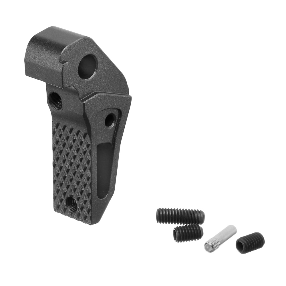 TTI Airsoft CNC Aluminium Tactical Abzug einstellbar f. G-Style / AAP-01 GBB Pistolen schwarz