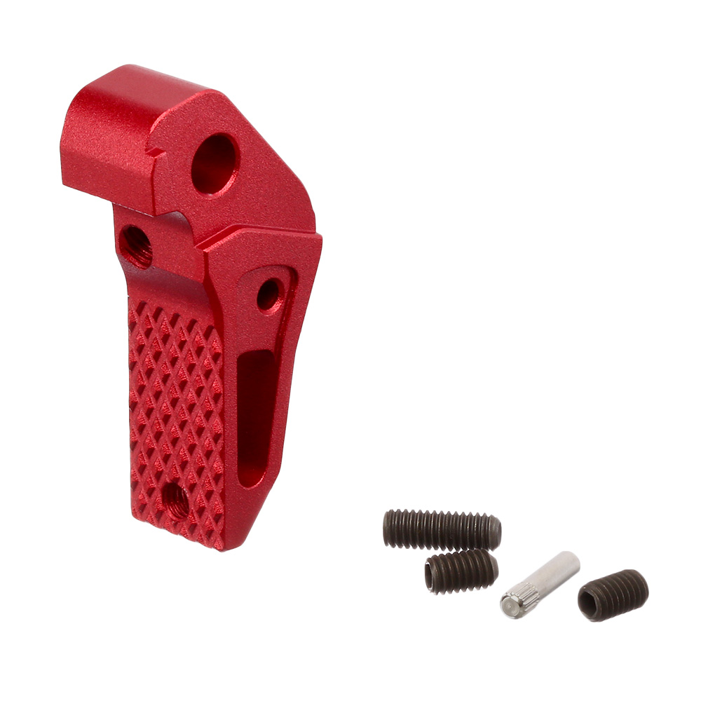 TTI Airsoft CNC Aluminium Tactical Abzug einstellbar f. G-Style / AAP-01 GBB Pistolen rot