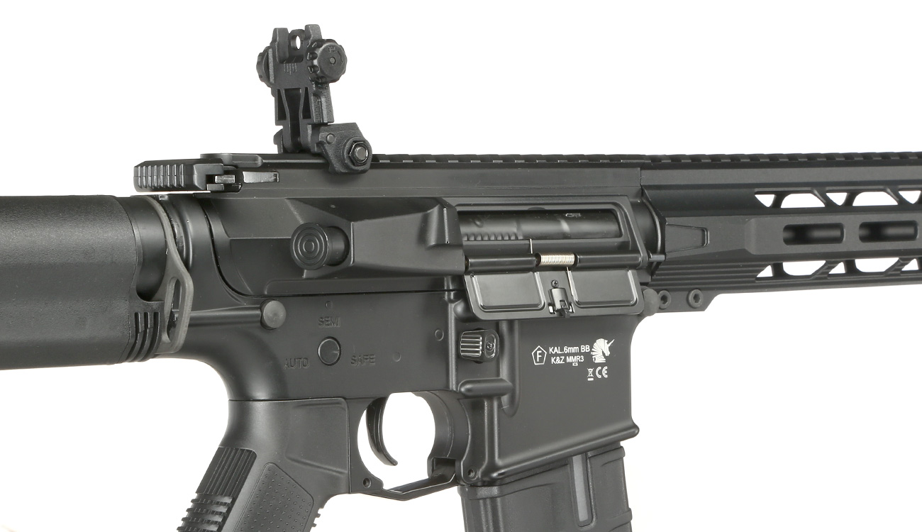 ICS CXP-MMR DMR mit UKSR Precision Stock Vollmetall EBB Mosfet S-AEG 6mm BB schwarz Bild 7