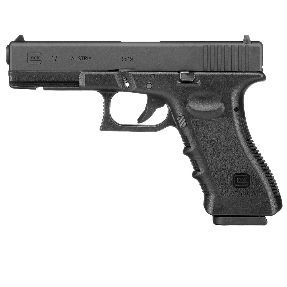 GHK Glock 17 Gen. 3 CNC Aluminiumschlitten GBB 6mm BB schwarz Bild 1