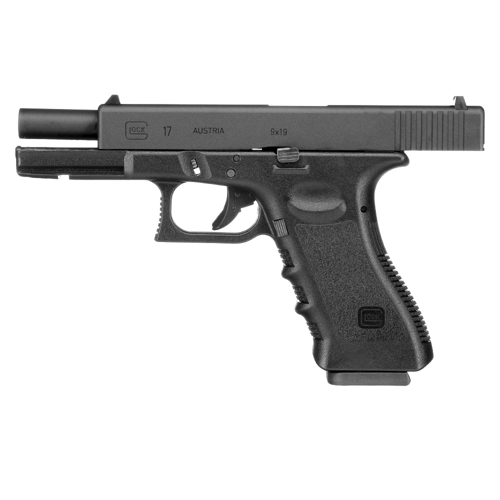 GHK Glock 17 Gen. 3 CNC Aluminiumschlitten GBB 6mm BB schwarz Bild 2