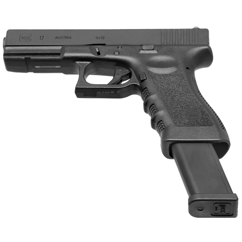 GHK Glock 17 Gen. 3 CNC Aluminiumschlitten GBB 6mm BB schwarz Bild 5