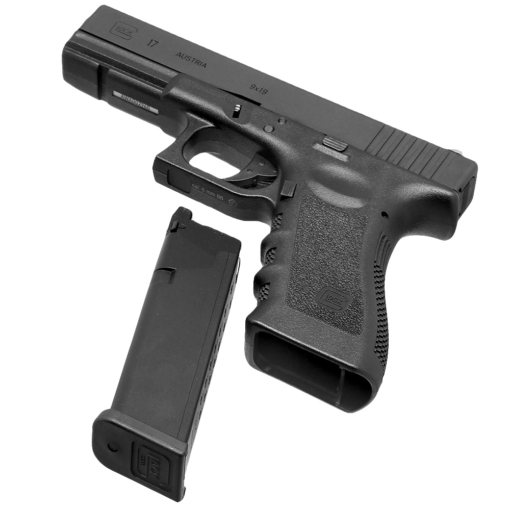 GHK Glock 17 Gen. 3 CNC Aluminiumschlitten GBB 6mm BB schwarz Bild 6