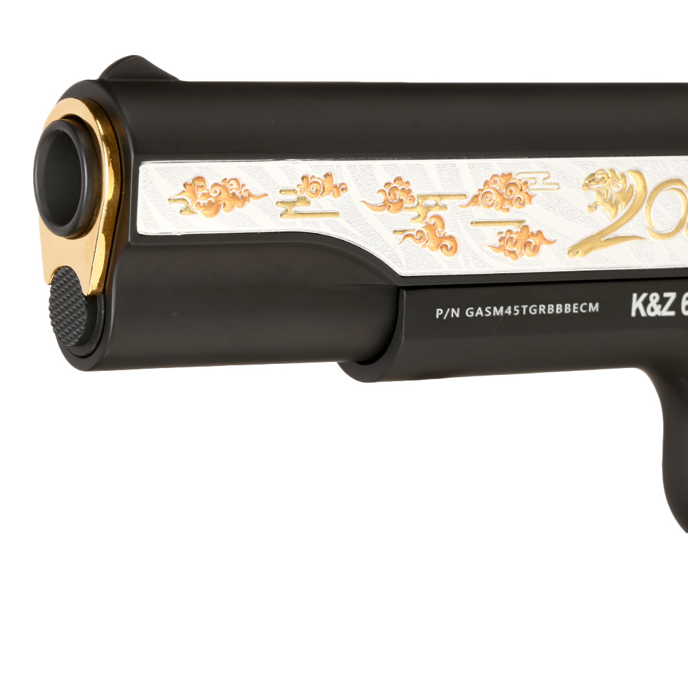 G&G GPM1911A1 Year Of The Tiger 2022 Vollmetall 6mm BB schwarz inkl. Holzschatulle Limited Edition Bild 1