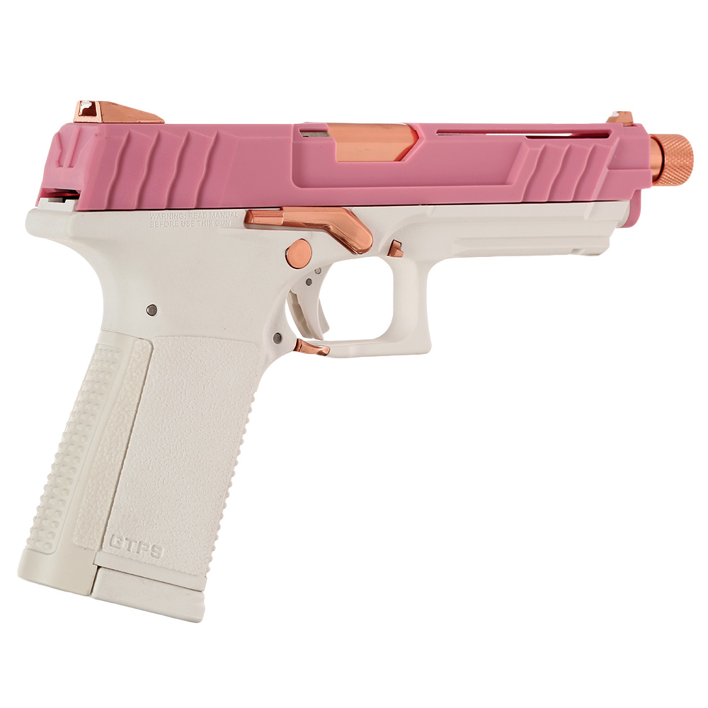 G&G GTP9 Polymer GBB 6mm BB Rose Gold Edition inkl. Pistolenkoffer Bild 4