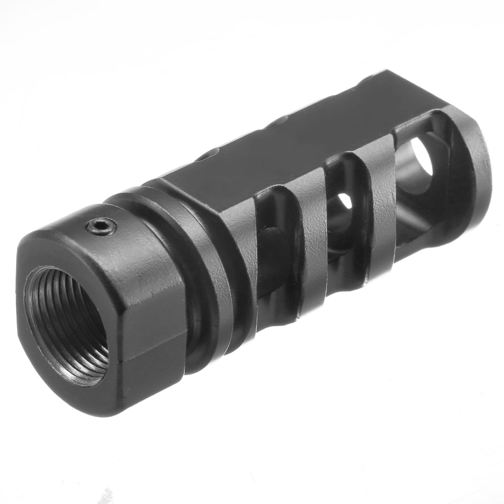G&G SGR556 Aluminium Flash-Hider schwarz 14mm- Bild 1