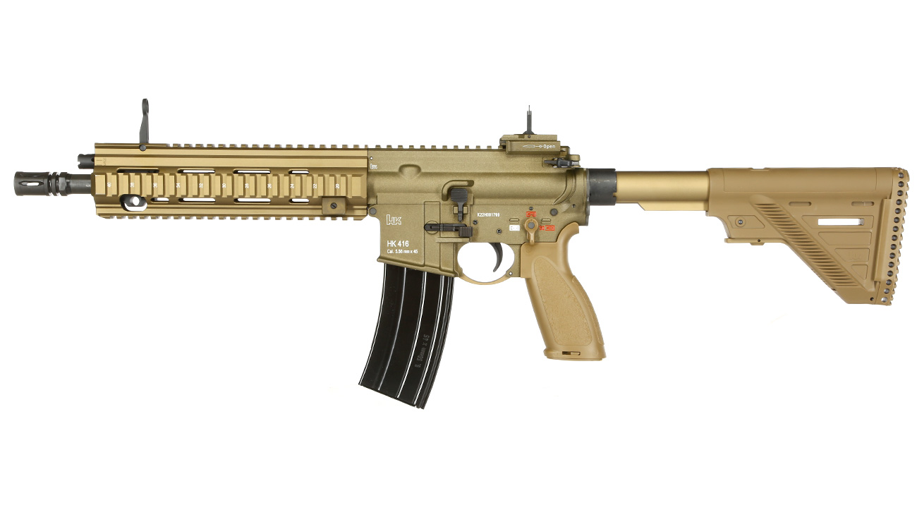 Heckler & Koch HK416 A5 Vollmetall Gas-Blow-Back 6mm BB RAL 8000 grnbraun - Generation 3 Bild 1