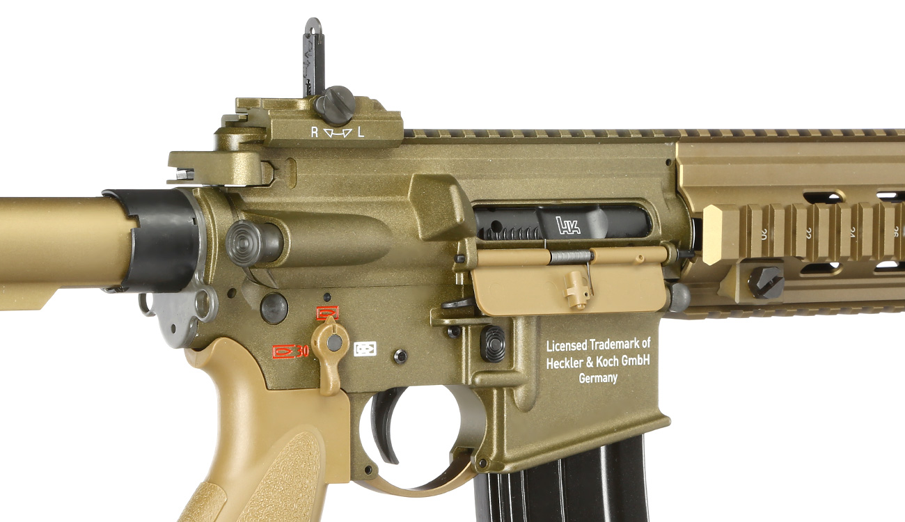 Heckler & Koch HK416 A5 Vollmetall Gas-Blow-Back 6mm BB RAL 8000 grnbraun - Generation 3 Bild 8