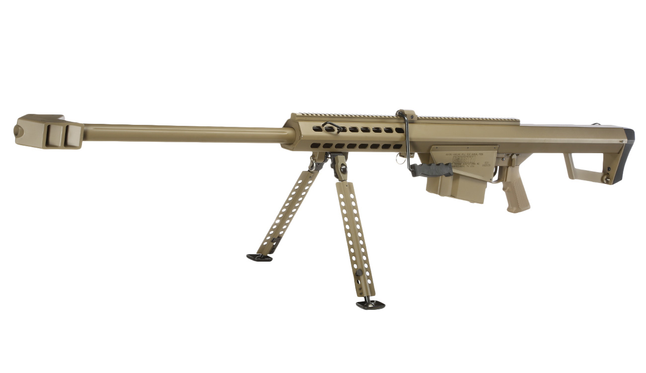 Snow Wolf Barrett M82A1 Vollmetall Bolt-Action Snipergewehr Springer 6mm BB Tan