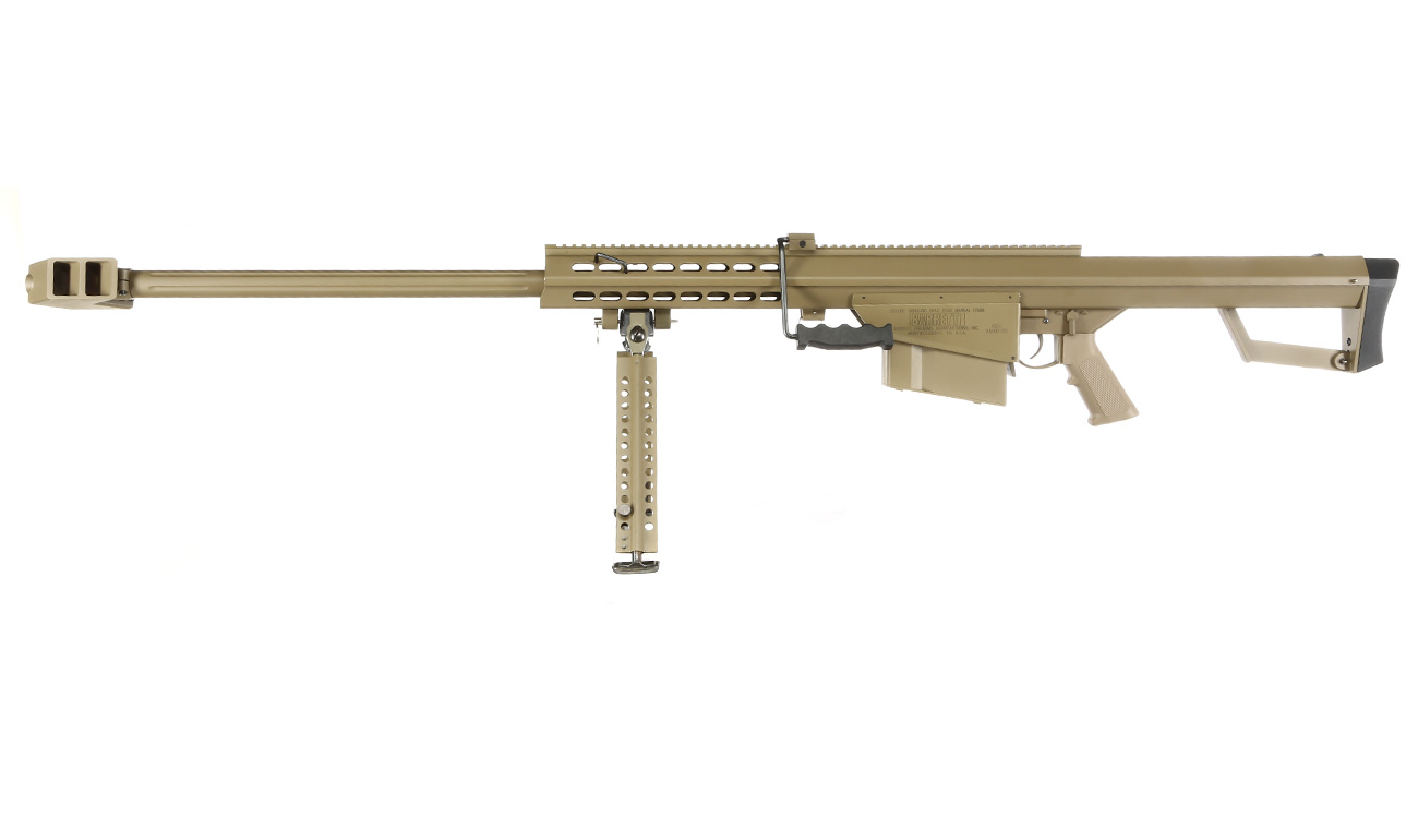 Snow Wolf Barrett M82A1 Vollmetall Bolt-Action Snipergewehr Springer 6mm BB Tan Bild 1