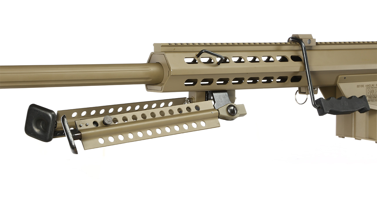 Snow Wolf Barrett M82A1 Vollmetall Bolt-Action Snipergewehr Springer 6mm BB Tan Bild 6