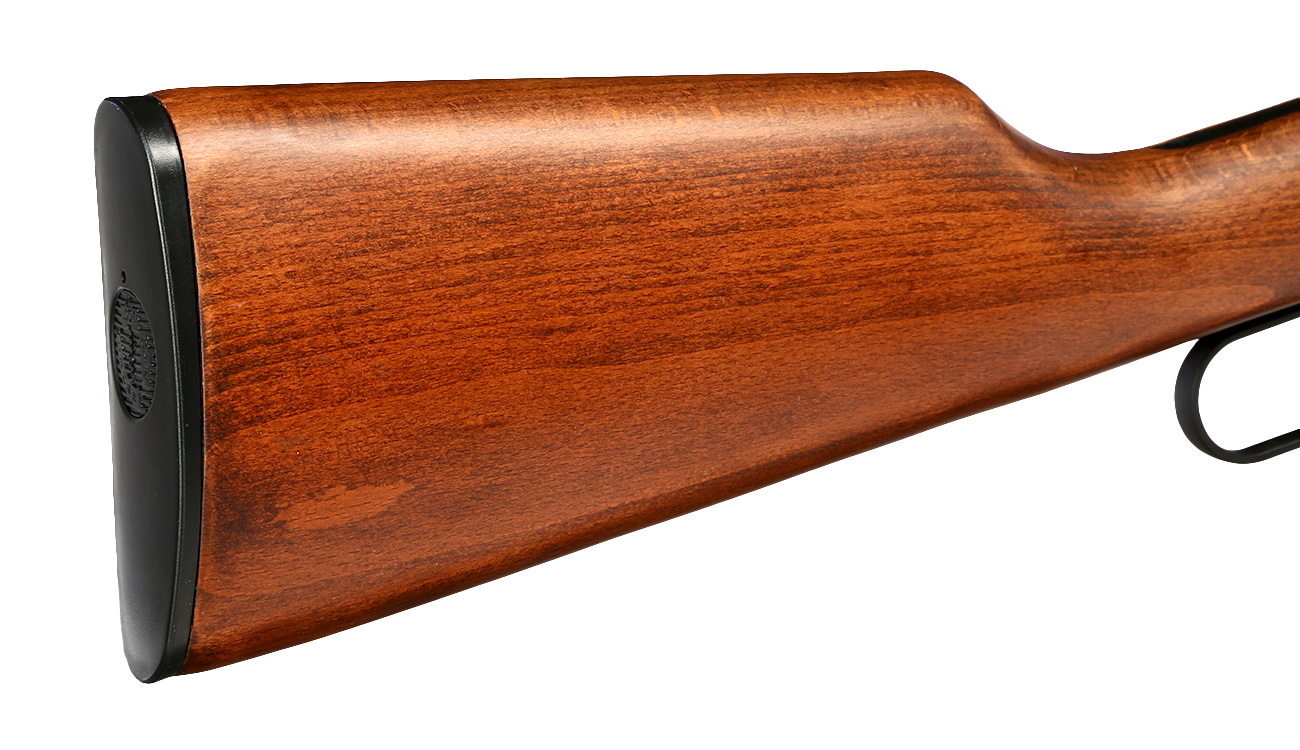 Double Bell M1894 Western Rifle mit Hlsenauswurf Vollmetall CO2 6mm BB schwarz - Echtholz-Version Bild 1