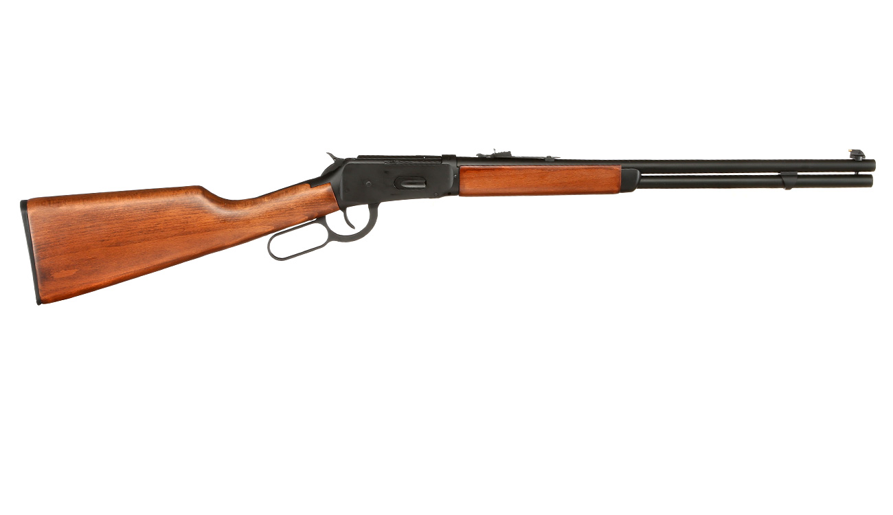 Double Bell M1894 Western Rifle mit Hlsenauswurf Vollmetall CO2 6mm BB schwarz - Echtholz-Version Bild 1