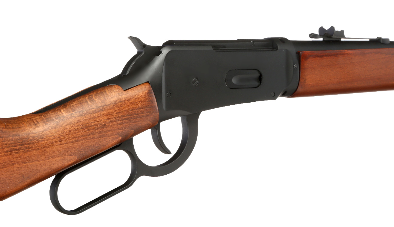 Double Bell M1894 Western Rifle mit Hlsenauswurf Vollmetall CO2 6mm BB schwarz - Echtholz-Version Bild 1