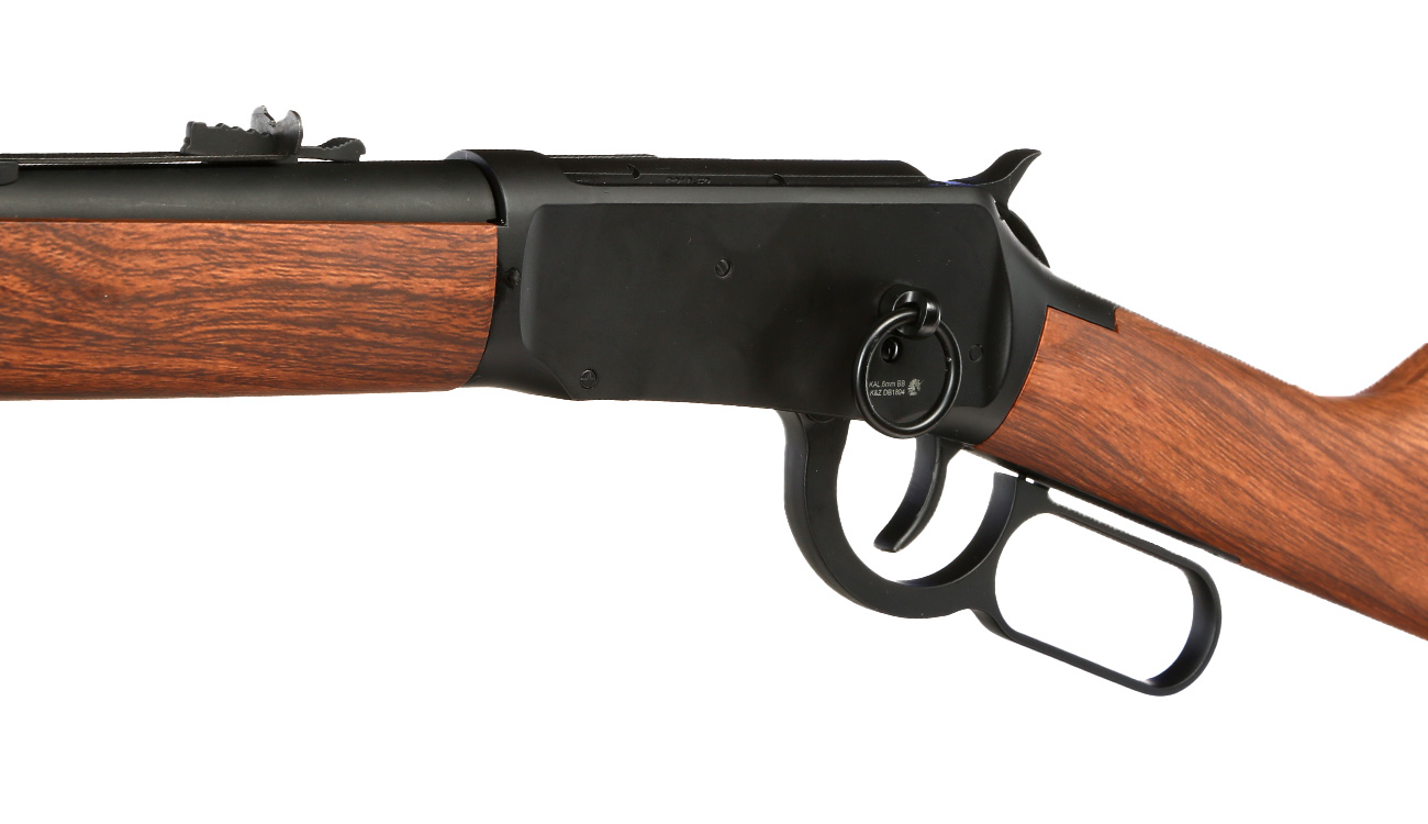 Double Bell M1894 Western Rifle mit Hlsenauswurf Vollmetall CO2 6mm BB schwarz - Holzoptik Bild 7