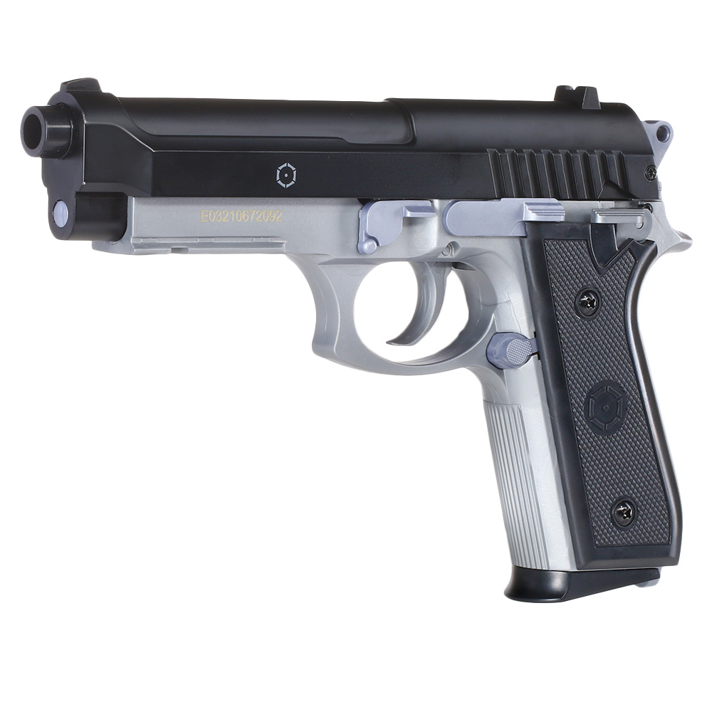 Cybergun PT92 Airsoft Federdruck mit Metallschlitten H.P.A. Fire Line Springer 6mm BB Dual Tone