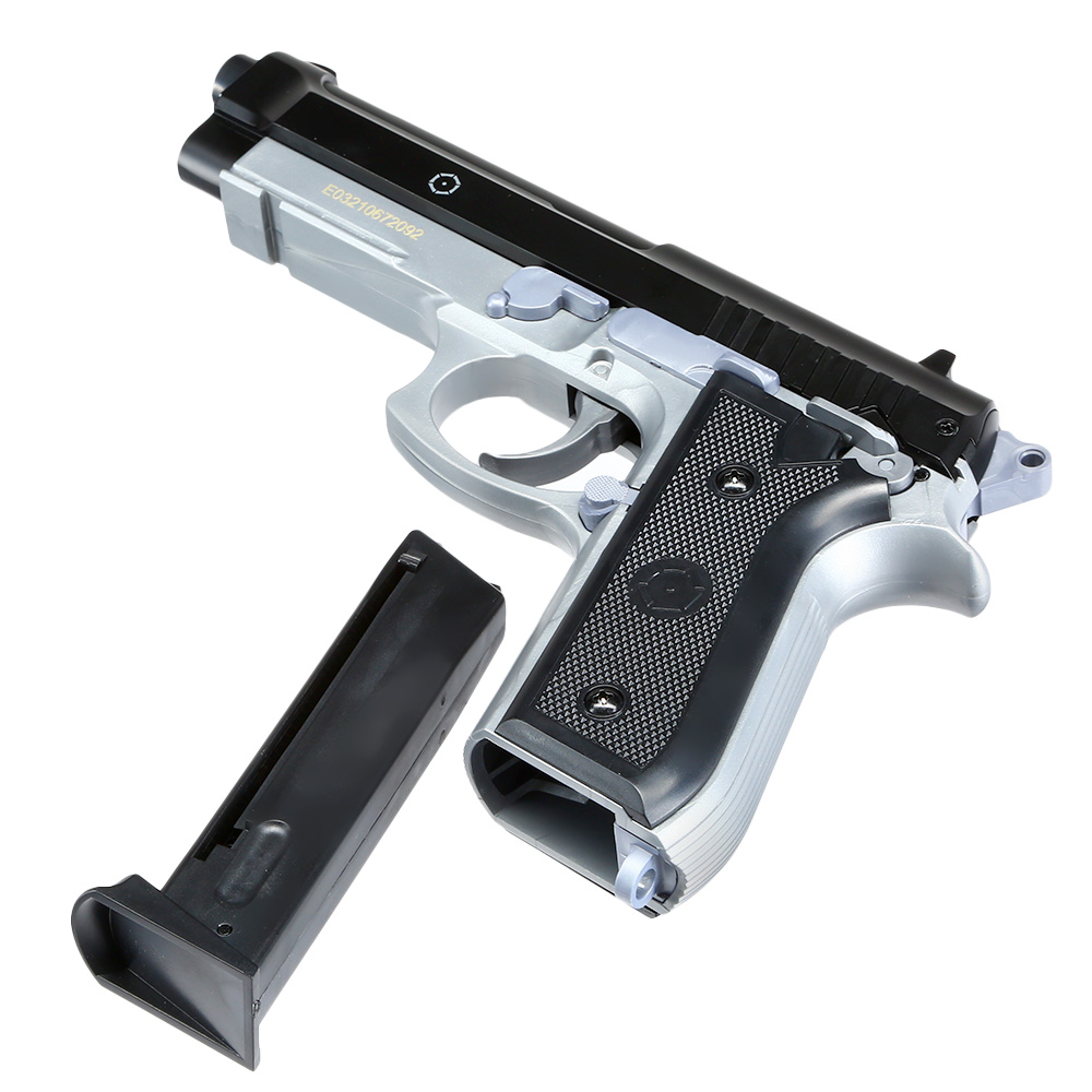 Cybergun PT92 Airsoft Federdruck mit Metallschlitten H.P.A. Fire Line Springer 6mm BB Dual Tone Bild 5