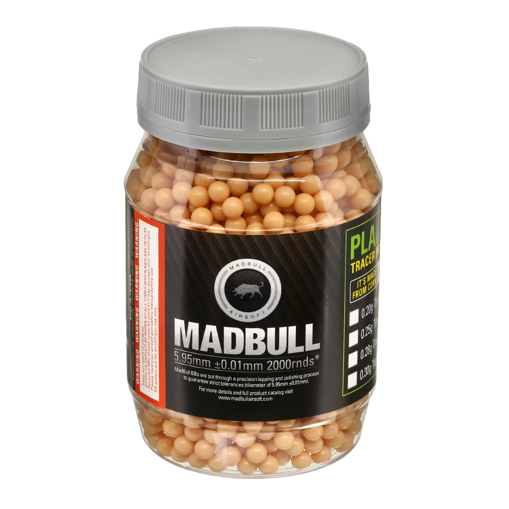 MadBull Killer Red Tracer BBs 0.25g 2.000er Container rot Bild 2