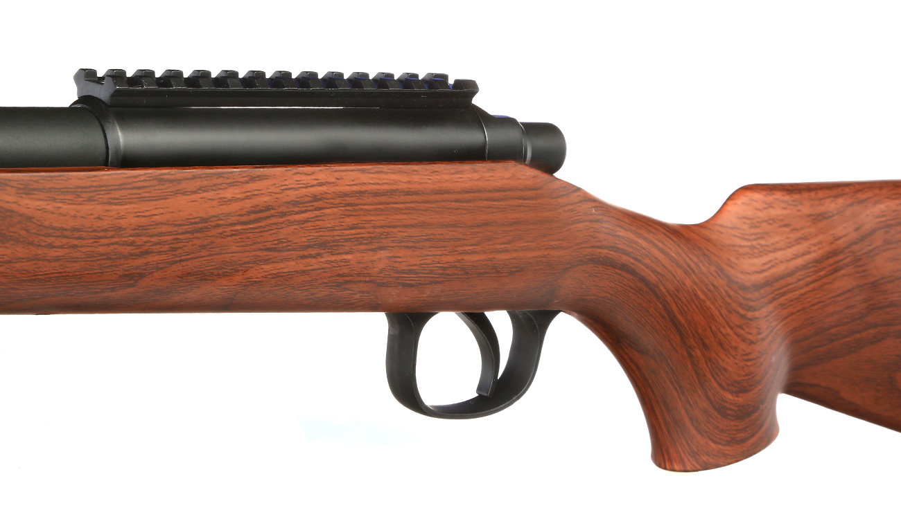 Double Bell VSR-10 Bolt Action Snipergewehr Springer 6mm BB schwarz - Holzoptik Bild 1