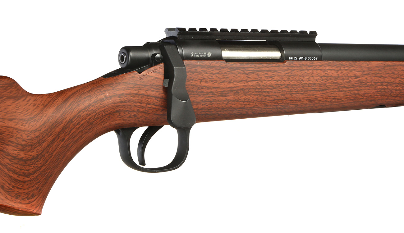 Double Bell VSR-10 Bolt Action Snipergewehr Springer 6mm BB schwarz - Holzoptik Bild 1