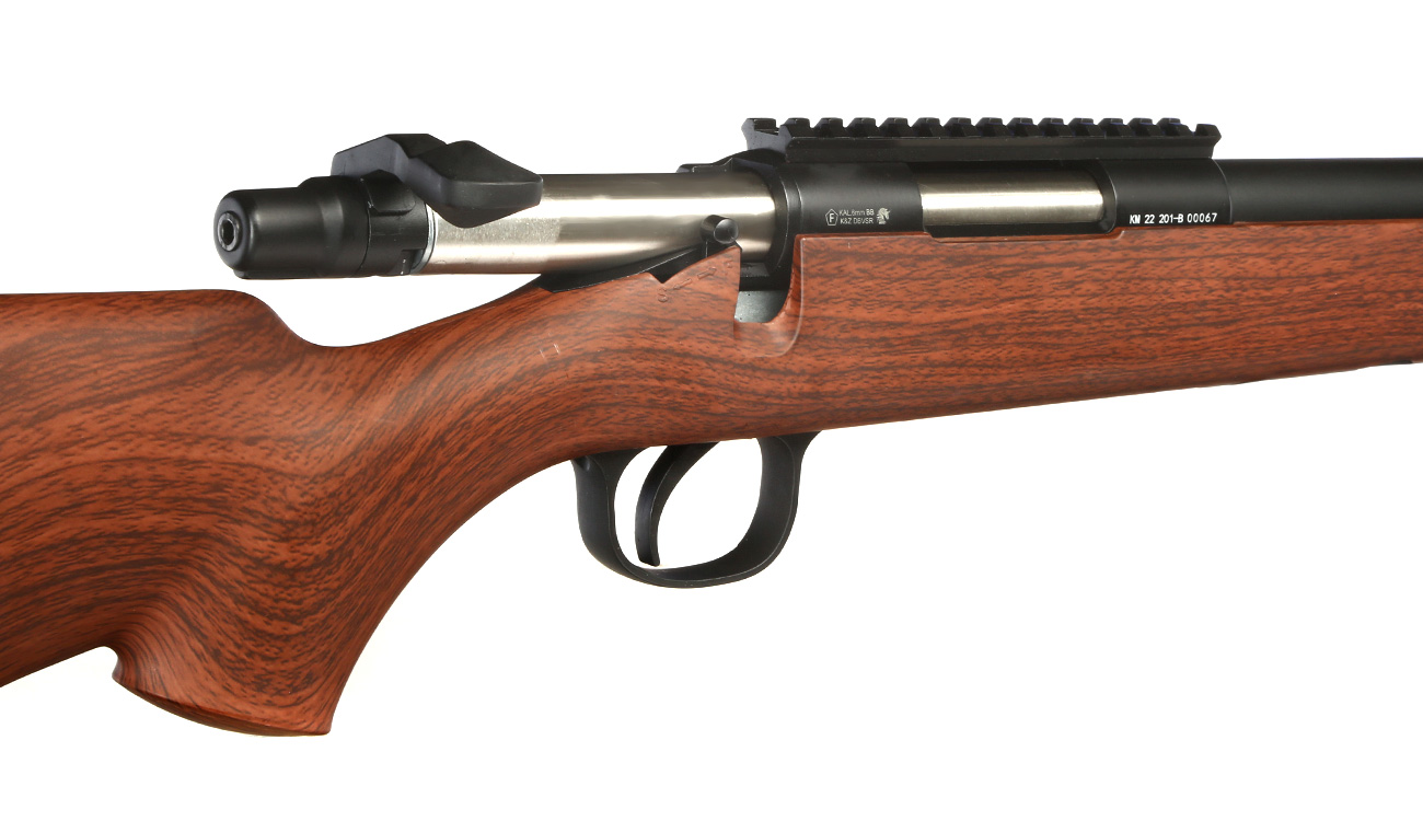 Double Bell VSR-10 Bolt Action Snipergewehr Springer 6mm BB schwarz - Holzoptik Bild 1