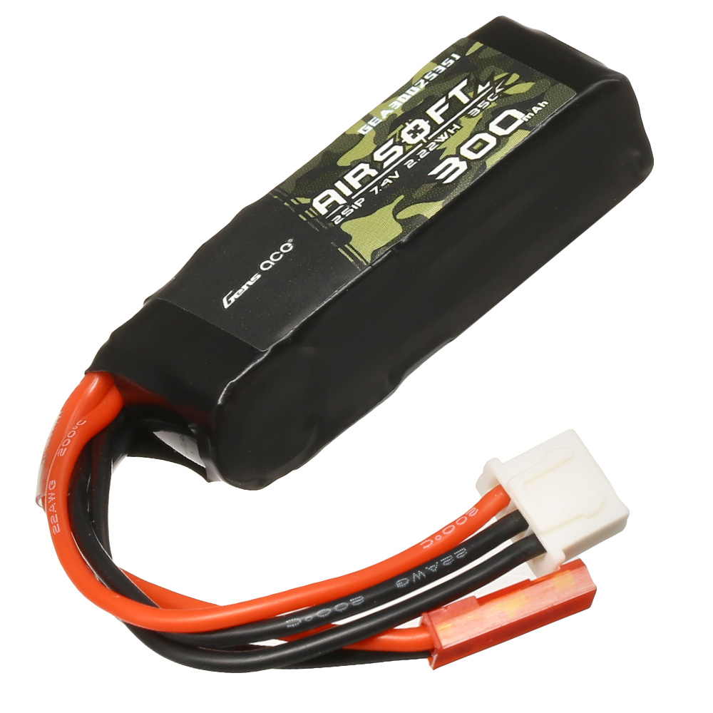 Gens Ace Airsoft LiPo Akku 7,4V 300mAh 35C / 70C f. Airsoftmodelle mit HPA-Systeme