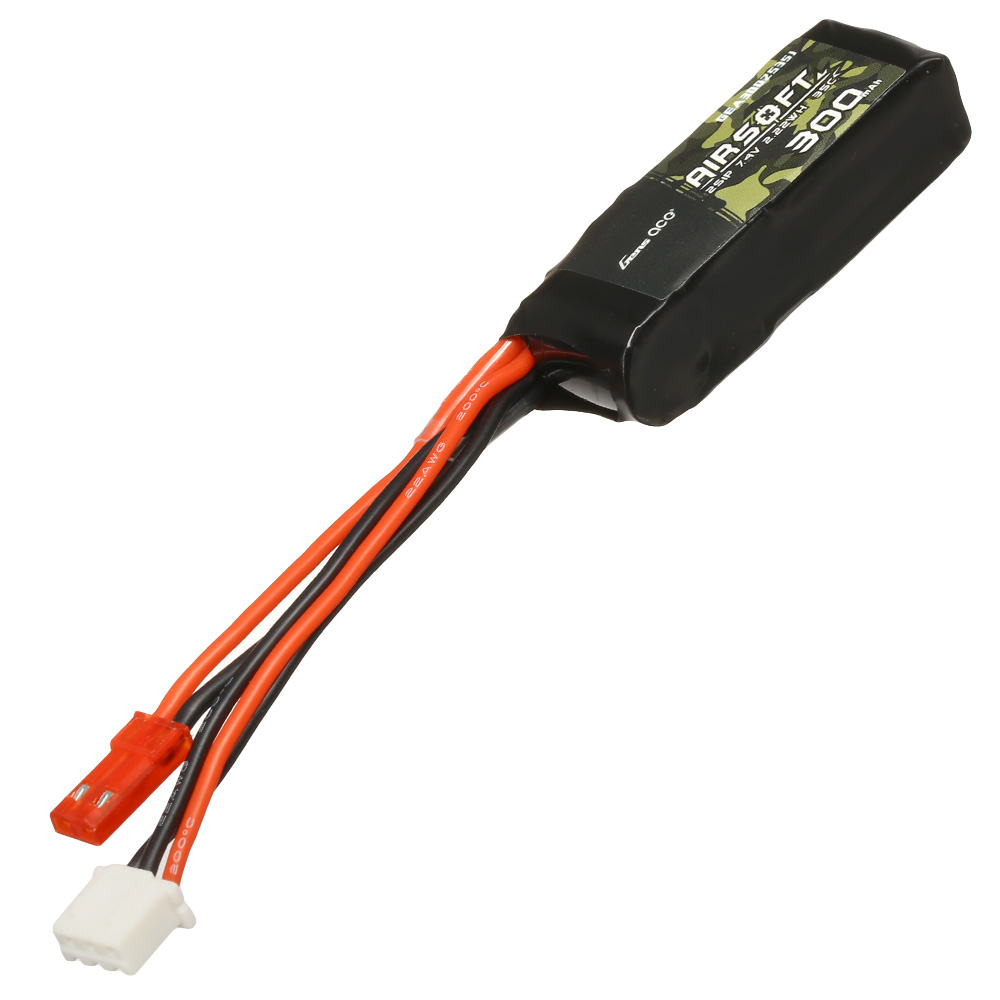 Gens Ace Airsoft LiPo Akku 7,4V 300mAh 35C / 70C f. Airsoftmodelle mit HPA-Systeme Bild 1