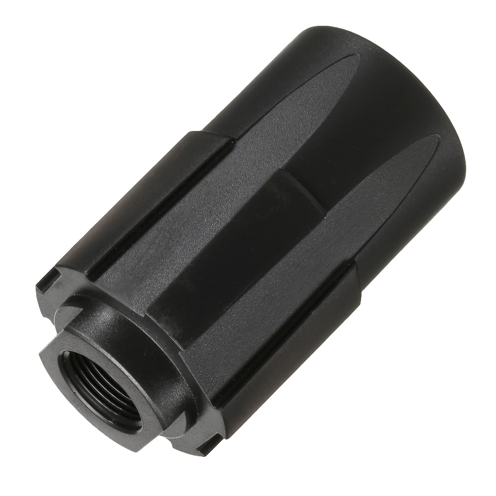 G&G MXC9 Verbundkunststoff Flash-Hider schwarz 14mm- Bild 1