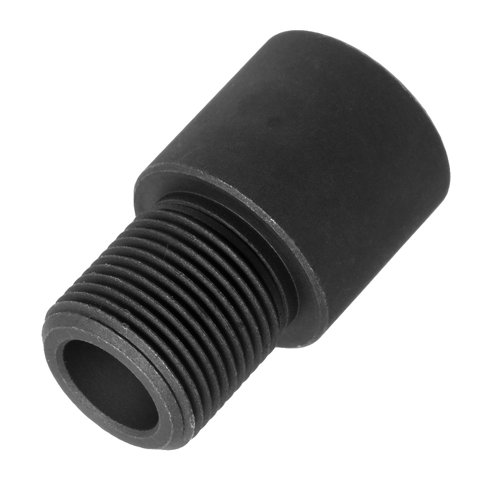 MadBull Stahl Schalldmpferadapter 14mm+ CW auf 14mm- CCW dunkelgrau