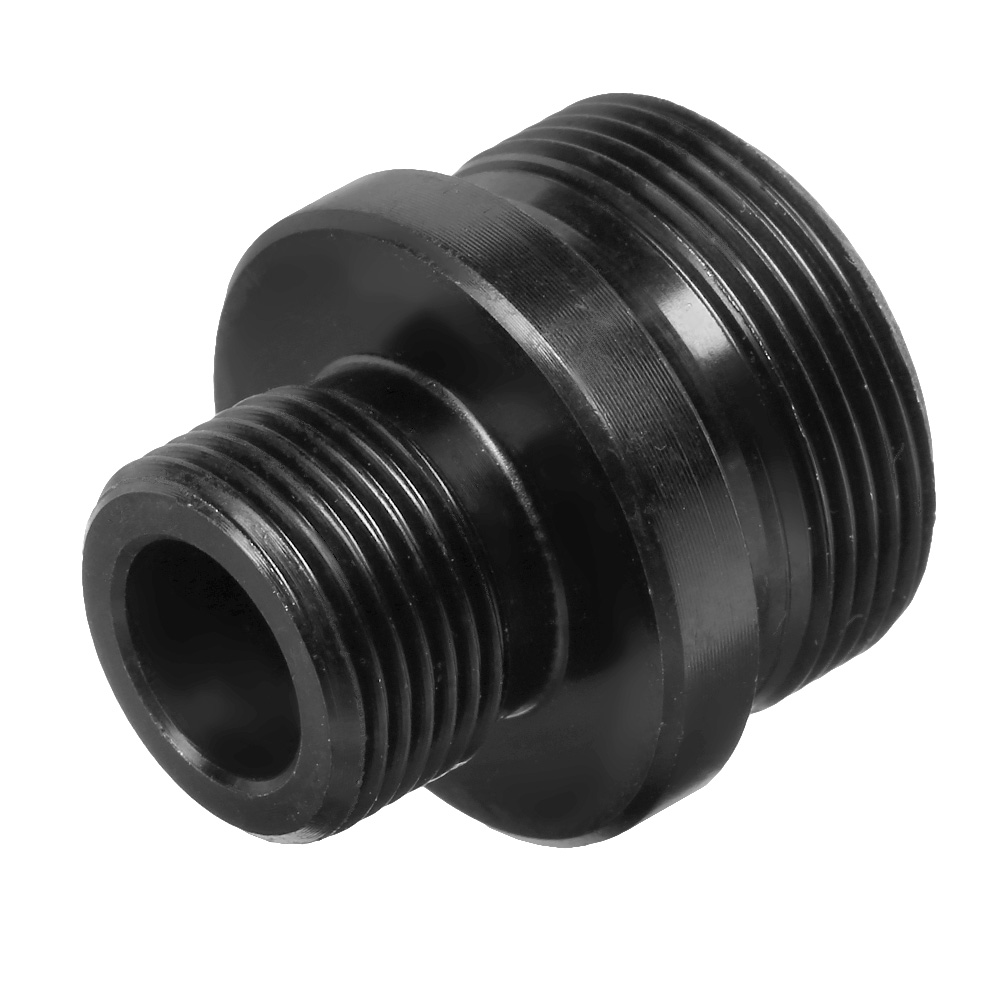 Royal Airsoft Barrel Extension / Silencer Adapter 14mm- schwarz f. Well MB03 Gewehrserie