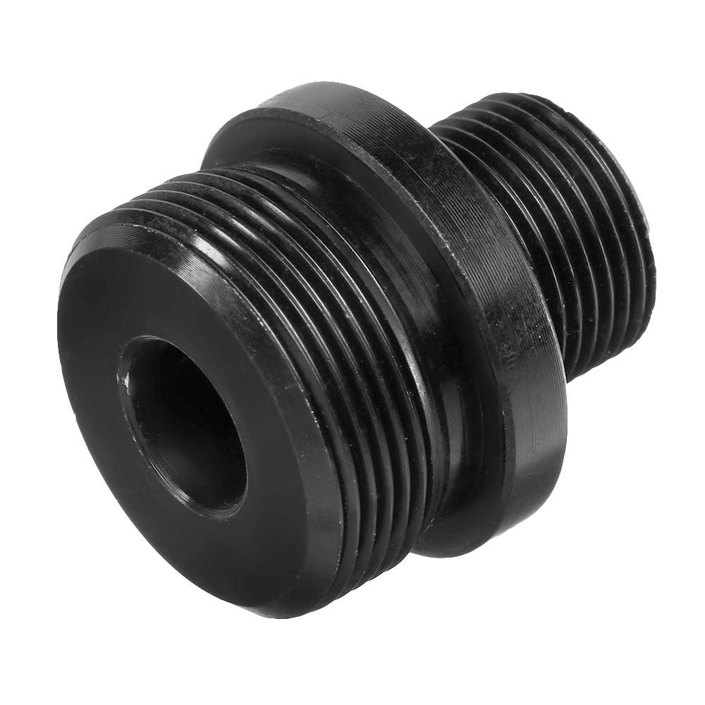 Royal Airsoft Barrel Extension / Silencer Adapter 14mm- schwarz f. Well MB03 Gewehrserie Bild 1