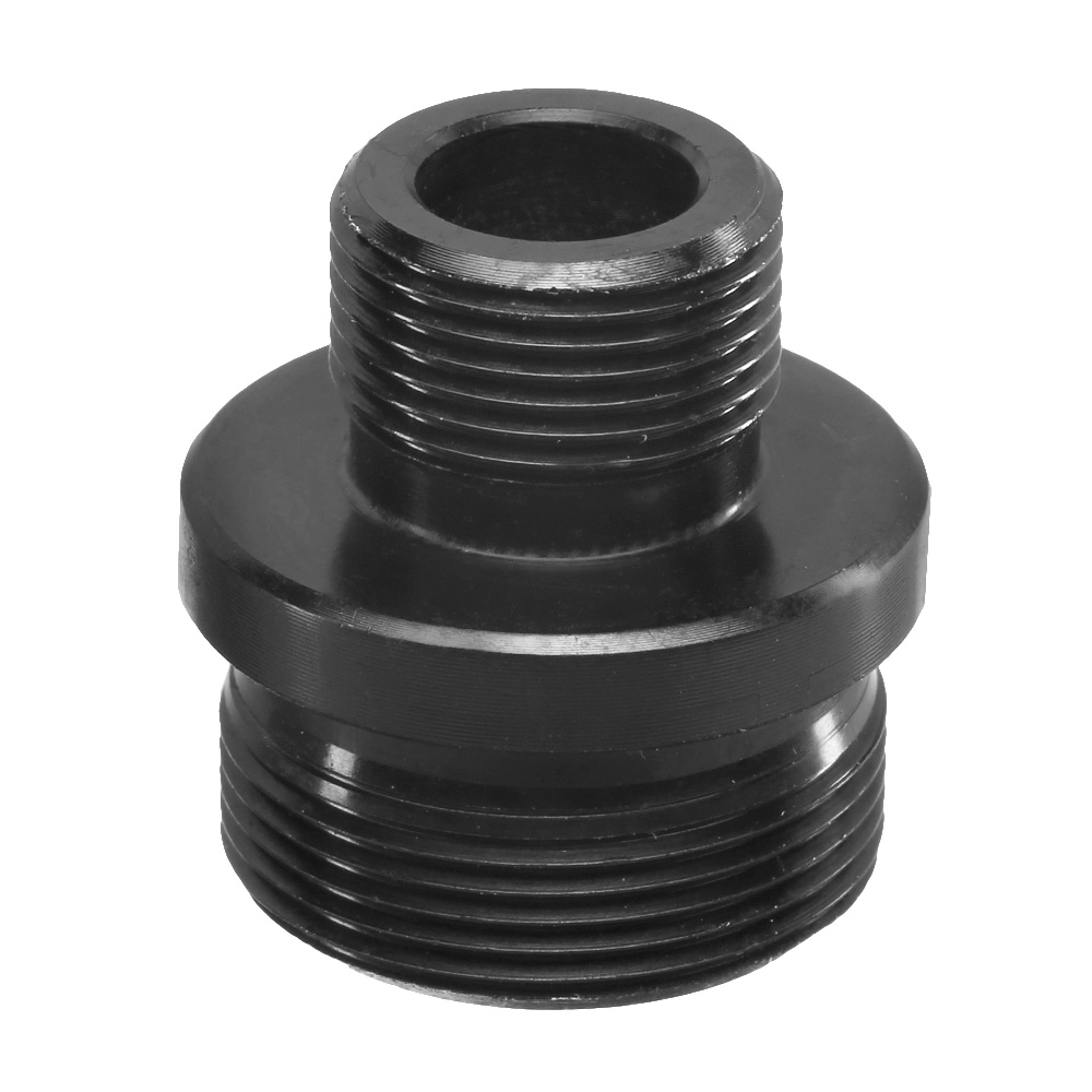 Royal Airsoft Barrel Extension / Silencer Adapter 14mm- schwarz f. Well MB03 Gewehrserie Bild 1