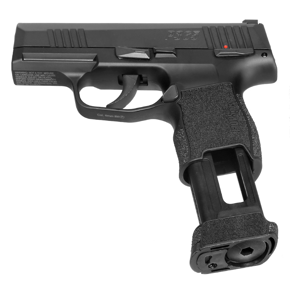 WG Sig Sauer ProForce P365 Airsoft mit Metallschlitten CO2 BlowBack 6mm BB schwarz Bild 5