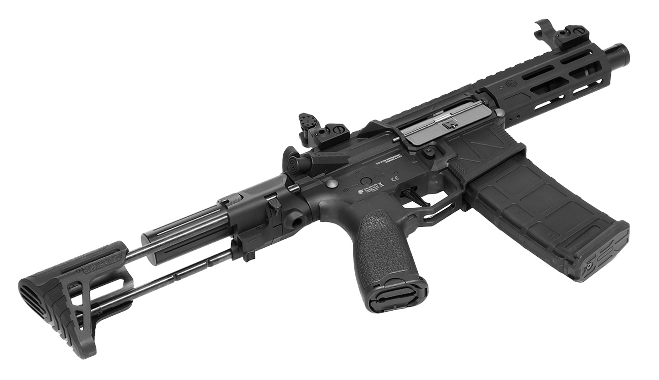 Evolution M4 Ghost XS EMR PDW Carbontech ETS II Mosfet AEG 6mm BB schwarz Bild 5