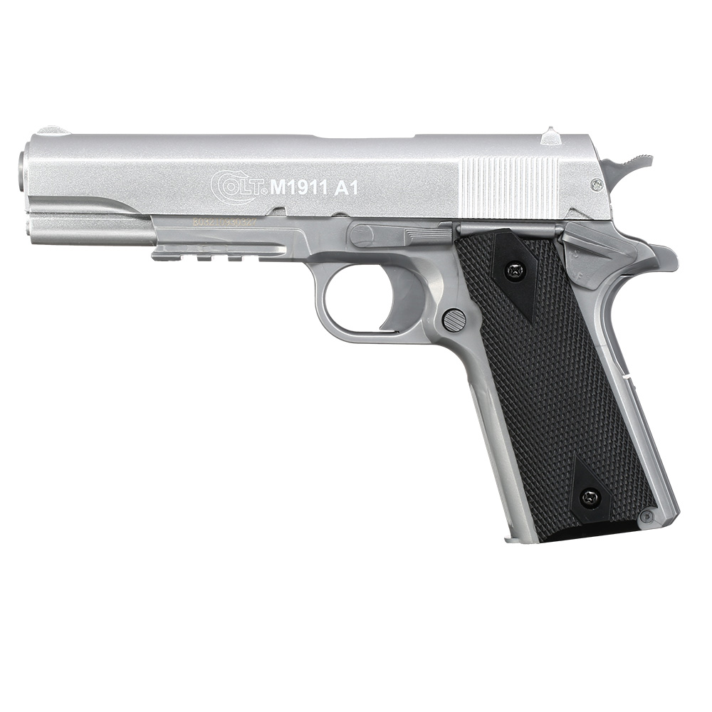 Cybergun Colt M1911A1 mit Metallschlitten H.P.A. Fire Line Springer 6mm BB silber Bild 1