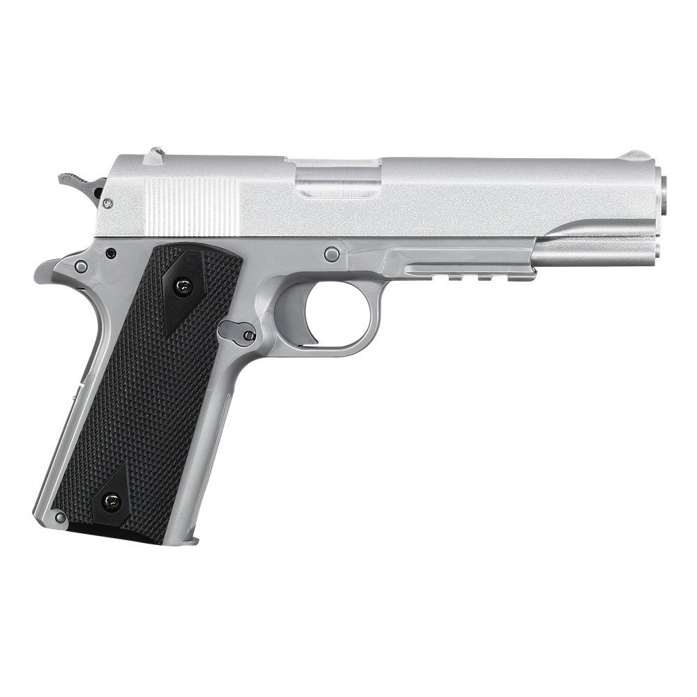 Cybergun Colt M1911A1 mit Metallschlitten H.P.A. Fire Line Springer 6mm BB silber Bild 2