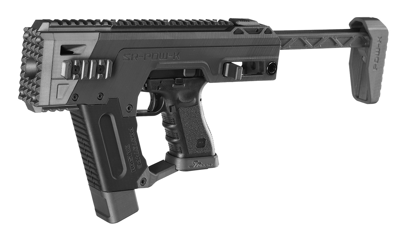 SRU SR-PDW-K Pistol-Carbine Conversion Kit f. VFC Glock 17 Gen. 3 / Gen. 4 schwarz